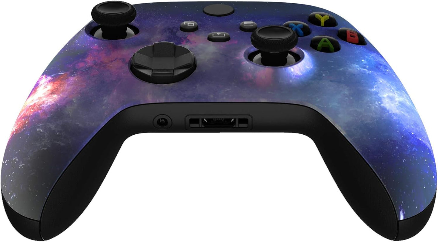 Nebula Galaxy Soft Touch Front Housing Shell for Xbox Series X/S Controller, Custom Cover Faceplate for Xbox Series X/S, for Xbox Core Controller - Controller NOT Included