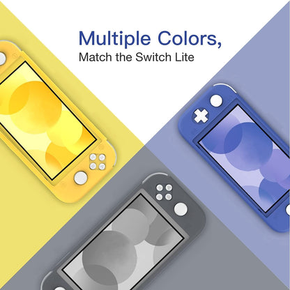 Protective Case for Switch Lite, Silicone Case Protective Rubber Cover Case, Shock-Absorption Anti-Scratch Non-Slip Case Compatible with Switch Lite Console - Blue