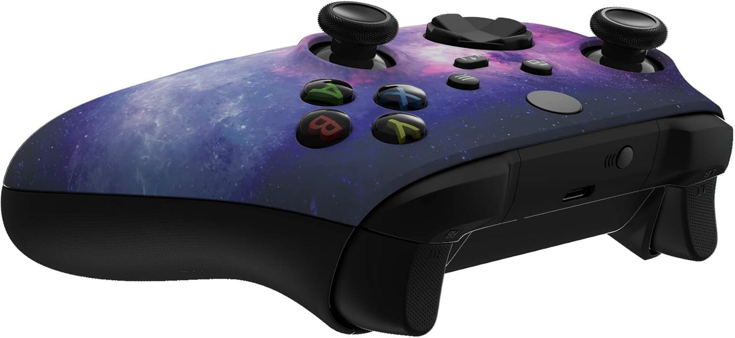 Nebula Galaxy Soft Touch Front Housing Shell for Xbox Series X/S Controller, Custom Cover Faceplate for Xbox Series X/S, for Xbox Core Controller - Controller NOT Included